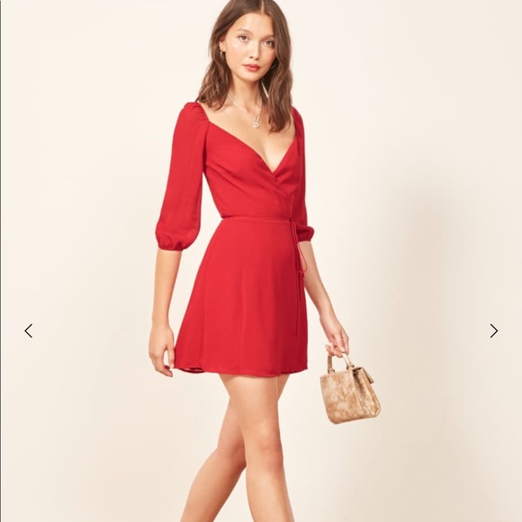 Reformation Dresses & Skirts - NWT Reformation Eveleigh Mini Wrap Dress Size XL